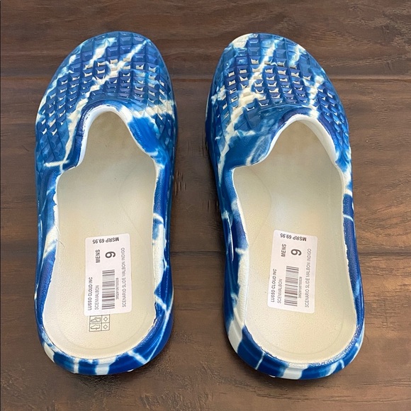 Lusso cloud * Malbon white and blue rubber sandals men’s size 8,9 main image 9